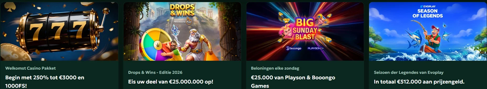 SagaSpins Casino Bonussen en promoties 